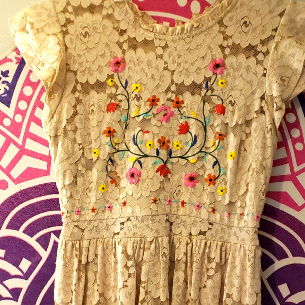 Flowing lace dress